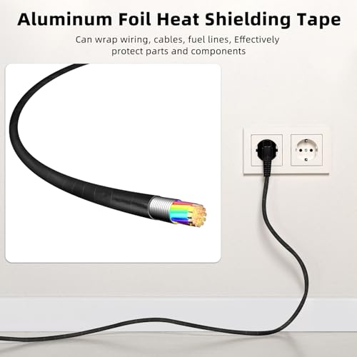 High Temp Protection 2 Roll Heat Shield Aluminum Foil Reflective Tape