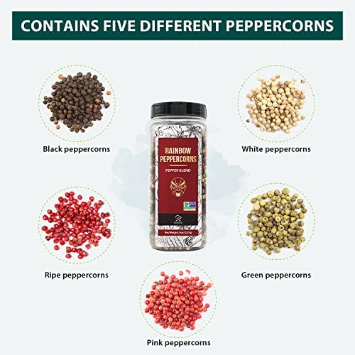 Himalayan Pink Salt Rainbow Peppercorn Refills