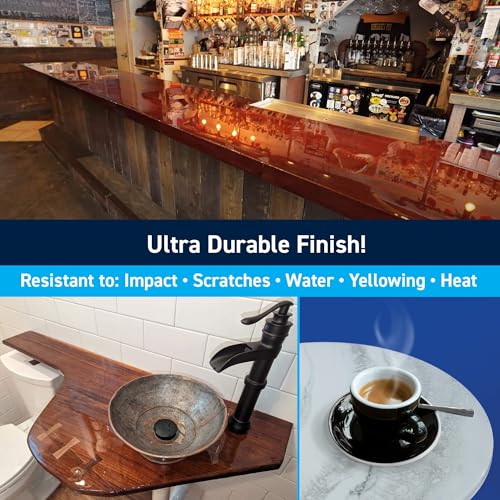 Crystal Clear Epoxy Resin Kit for Bars and Tables