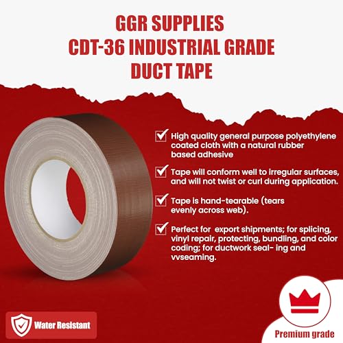 Sealing and Seaming Duct Tape - 2 x 60Yd burgundy Durable Waterproof