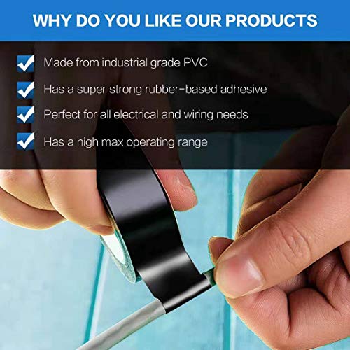 Wapodeai 3PCS Electrical Tape