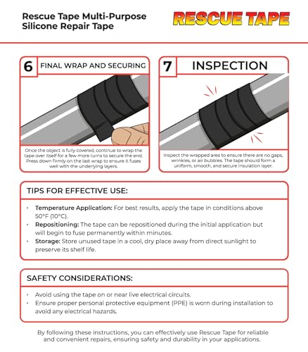 Secure Silicone Tape for Plumbing Emergency Repairs