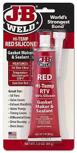 J-B Weld RTV Silicone Gasket Maker - Red - 3 oz