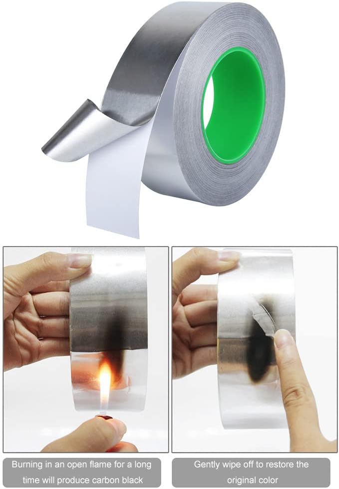 65ft Heat Resistant Aluminum Foil Tape