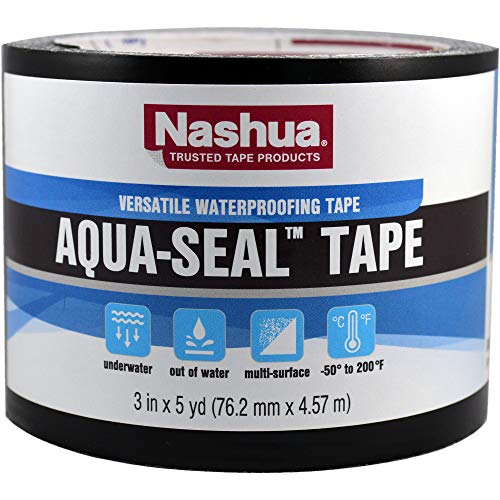 Nashua 3 in x 5 yd Black Aqua-Seal Waterproof Tape
