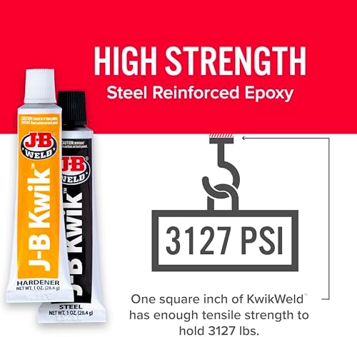 J-B Weld KwikWeld Quick Setting Steel Reinforced Epoxy - Dark Grey