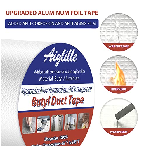 Aiglille Waterproof Butyl Tape 4 x 16 for leaks and RV repairs