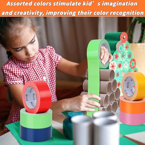 6-Pack Durable Orange Duct Tape Heavy Duty Waterproof