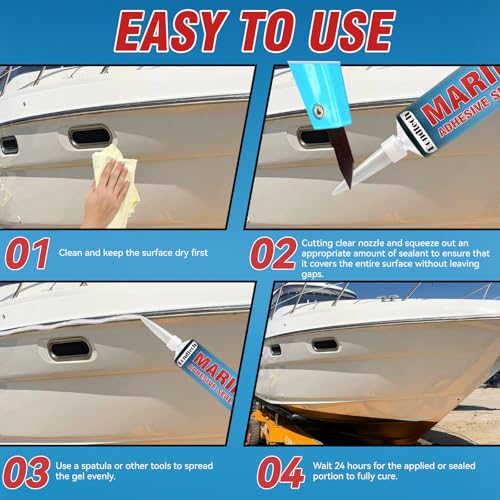 Bondtech Marine Sealant High-Strength White Adhesive