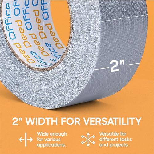 Office Deed 12-Roll Heavy Duty Duct Tape Bulk Pack 360 Yards