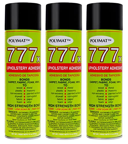 Polymat 777 Spray Glue Adhesive for Fabric Carpets