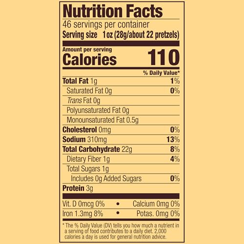 Snyders of Hanover Crunchy Pretzels 46 Oz Canister