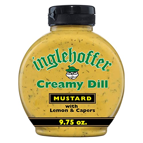 Inglehoffer Creamy Dill Gourmet Mustard Squeeze Bottle 975 Oz