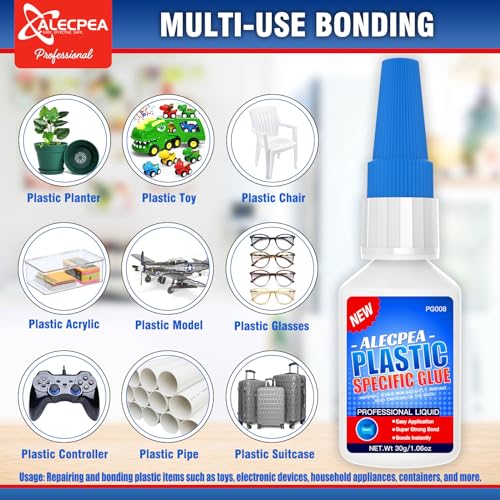 Ultimate Plastic Bond - 30g Set with 3 Nozzles for Quick Strong Adhesive