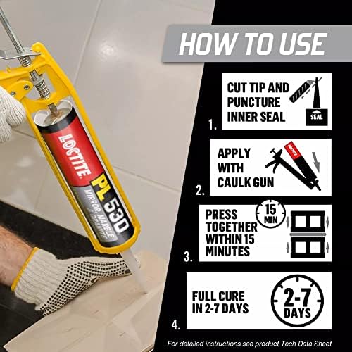 Loctite PL530 Mirror Marble Granite Adhesive