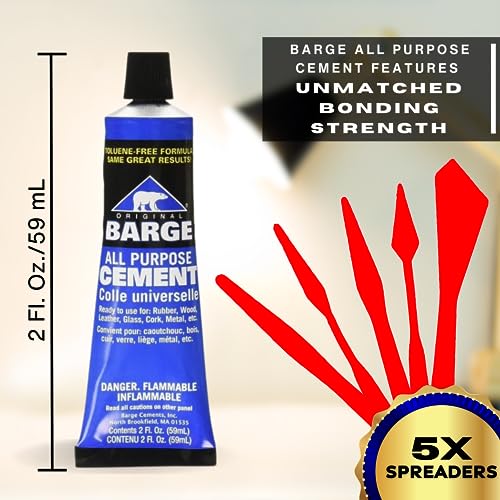 Barge Contact Cement Adhesive Set All Purpose Quick Dry Water Resistant 2oz 5PCS