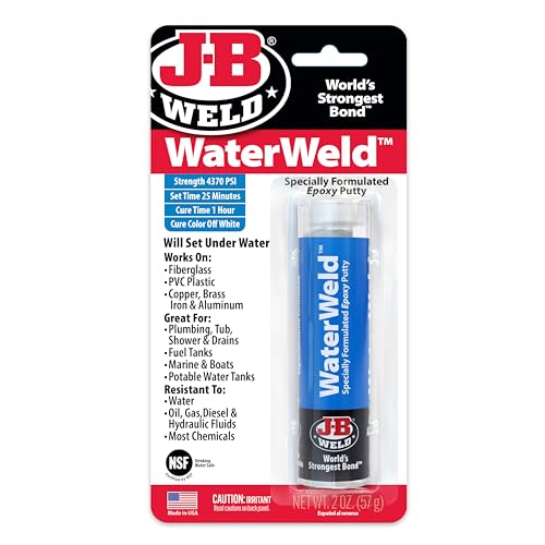 J-B Weld WaterWeld Epoxy Putty Stick 2 oz Off White