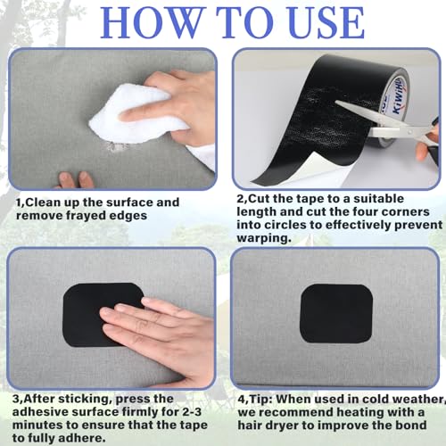 High-Performance RV Awning Repair Tape 3x33FT