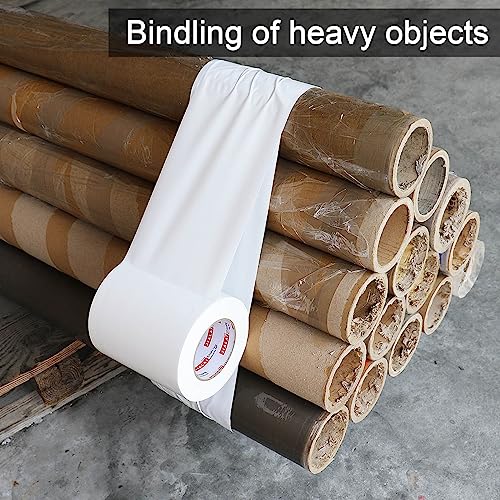 6 Heavy Duty White Duct Tape Waterproof UV Resistant