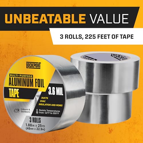 Professional-Grade Aluminum Foil Tape for HVAC Duct Sealing Repairs
