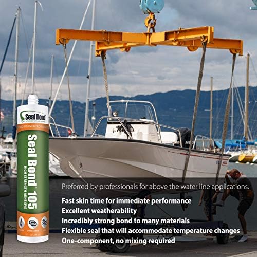 Seal Bond105 Black MarineIndustrial Adhesive Sealant 103 oz