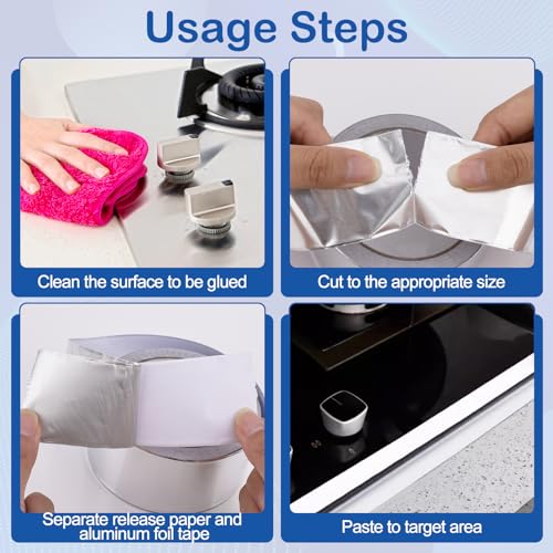 3-Pack Aluminum Foil Tape for Ductwork Sealing