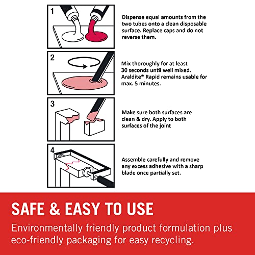 Araldite ARA-400005 Professional 2-Part Rapid Translucent Adhesive