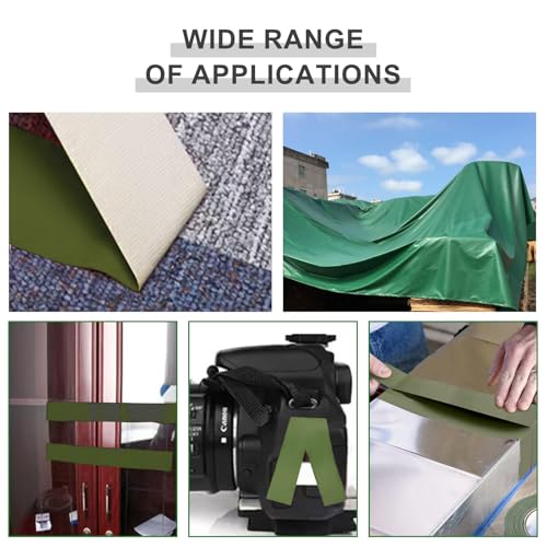 Pro Heavy Duty Duct Tape - Olive Green 2inx45ft Flame Retardant