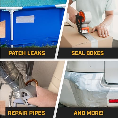Lockport 5-Pack Duct Tape Heavy Duty Silver No Residue