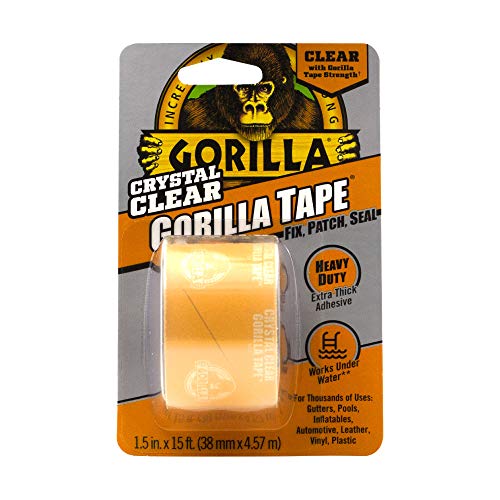 Gorilla Crystal Clear Duct Tape 188 x 5 yd Pack of 1