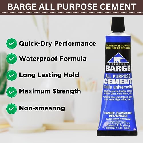 Barge Contact Cement Adhesive Set All Purpose Quick Dry Water Resistant 2oz 5PCS