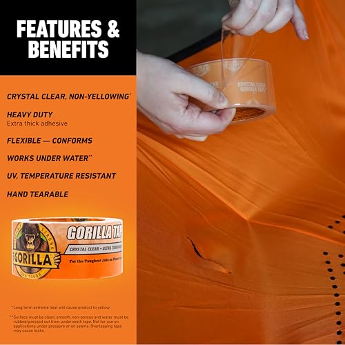 Gorilla Crystal Clear Duct Tape