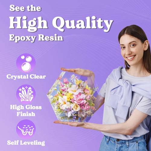 Perfect Crystal Clear Epoxy Resin Kit for Crafters and Entrepreneurs