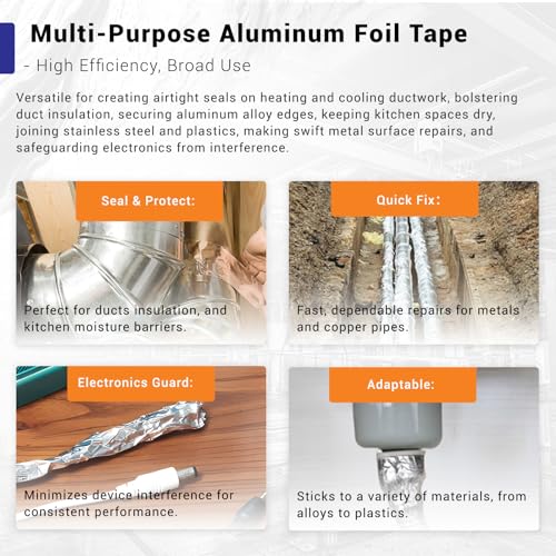 PowerScale High-Tech Duct Tape for HVAC Metal Repair More