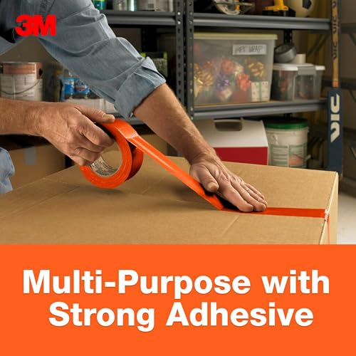 3M Multi-Use Orange Duct Tape 188x20Yards Strong Adhesive Water-Resistant