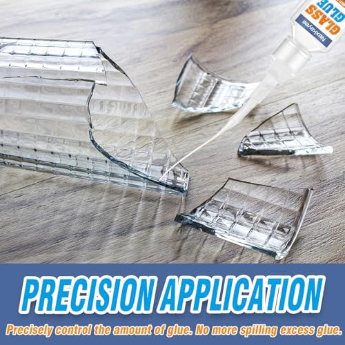 Nexkayee Glass Glue - Super Strong Adhesive for Glass Acrylic and More