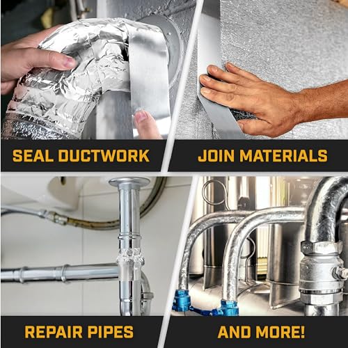 Professional-Grade Aluminum Foil Tape for HVAC Duct Sealing Repairs