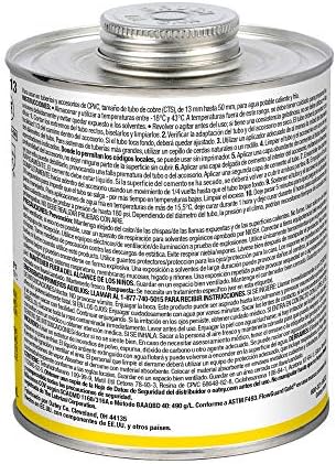 Oatey 31913 Contact Cements Strong Reliable for Pipe Connections