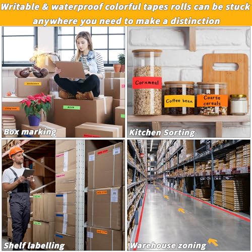 6-Pack Durable Orange Duct Tape Heavy Duty Waterproof