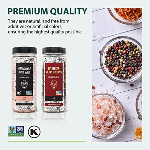 Himalayan Pink Salt Rainbow Peppercorn Refills