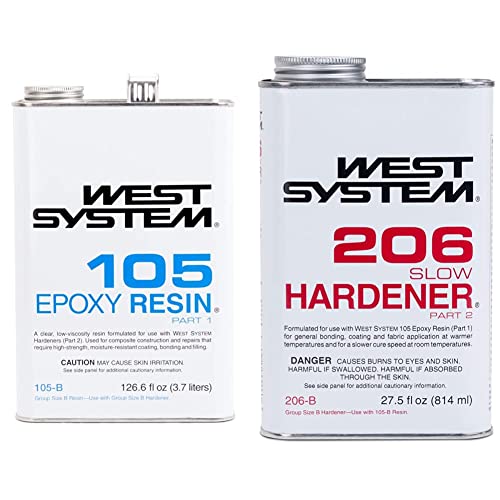 Quick-Curing 105-B Epoxy Resin 206-B Slow Hardener