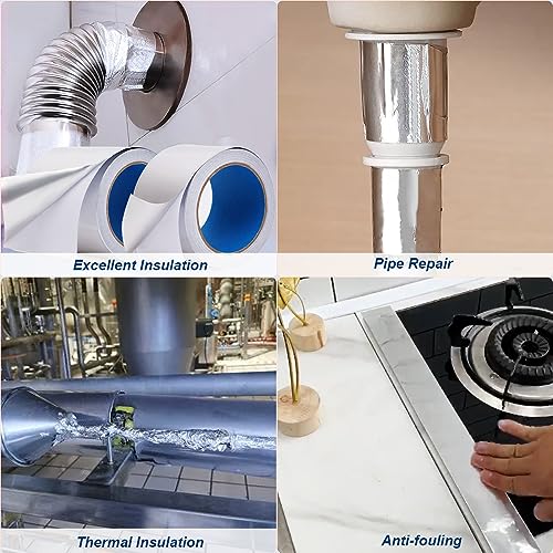 Professional Heavy Duty Aluminum Foil Duct Tape for HVAC More