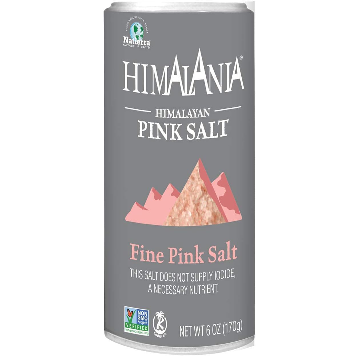 Natierra Himalania Fine Pink Salt Shaker