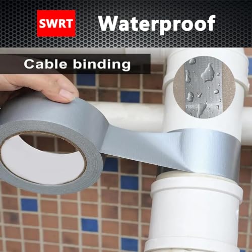 SWRT 2-Pack Heavy Duty Duct Tape - Waterproof No Residue