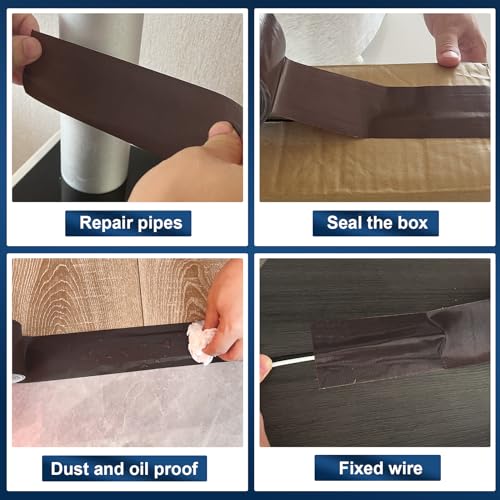 Harciety Dark Brown Duct Tape 236 Inch x 36 Yard Heavy Duty Waterproof