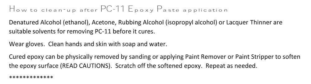 PC-11 Marine Epoxy Paste