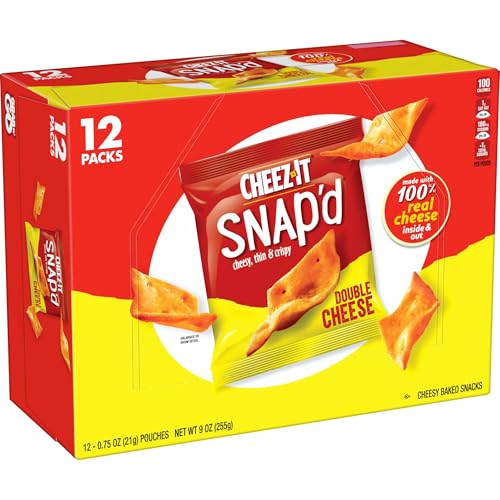 Double Cheese Snapd Cheese Cracker Chips Perfect for Snacking 9oz Box