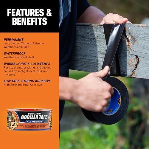 Gorilla All Weather Outdoor Waterproof Duct Tape Pack of 2