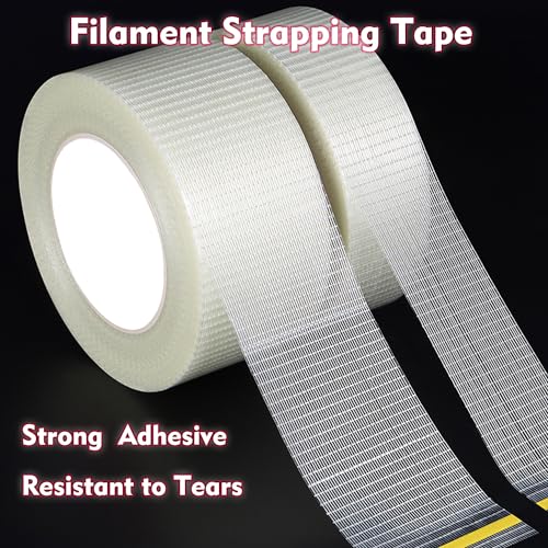 Qoqooice Fiberglass Filament Strapping Tape Heavy Duty 30 Yards