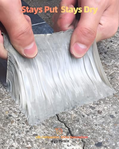 Waterproof Aluminum Butyl Rubber Foil Tape 164ft x 2in